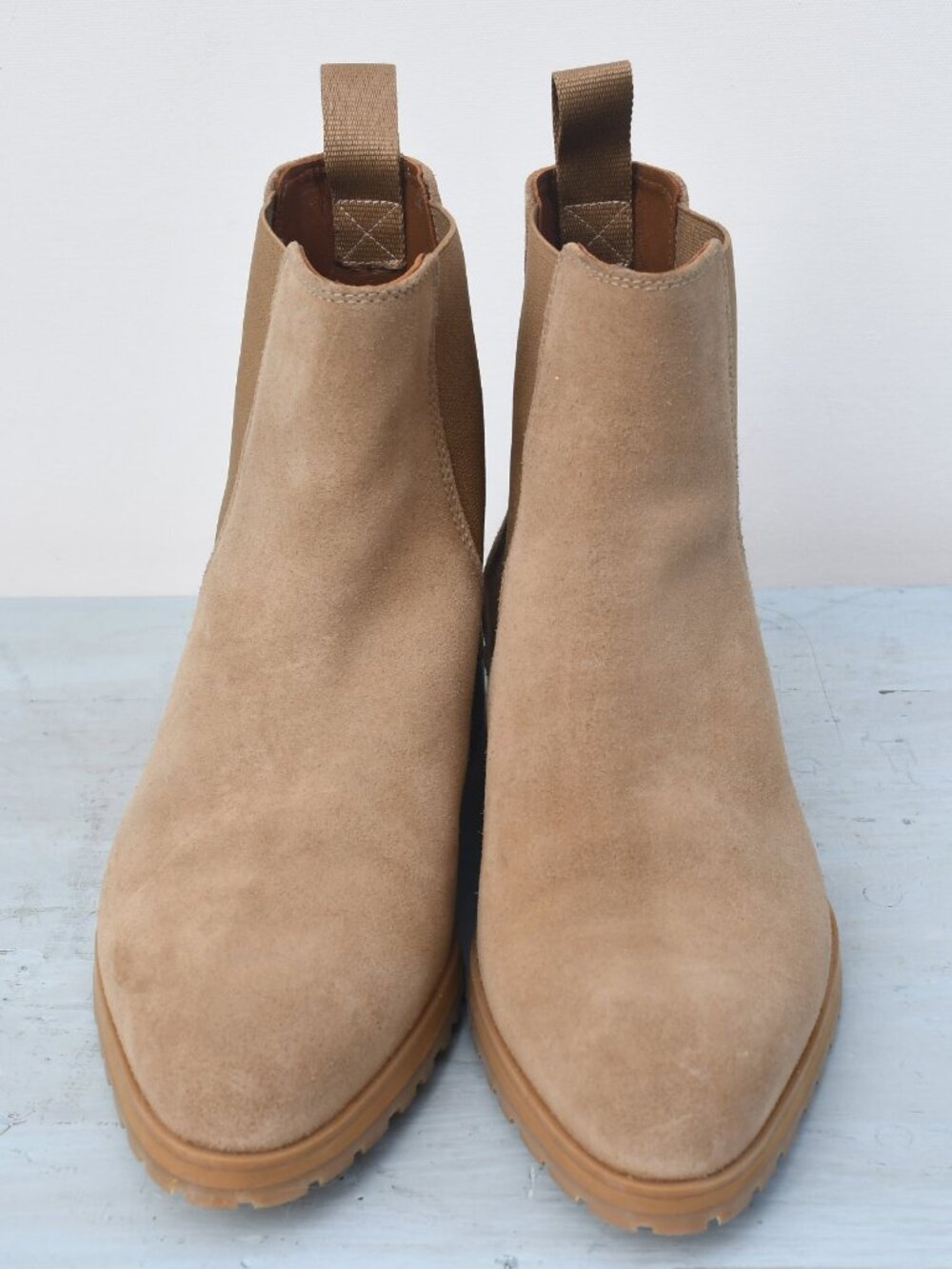 Margaux Tan Suede Chelsea boots (EU 38) (NWOT)